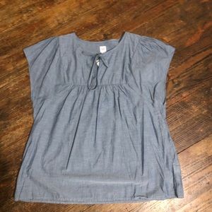 Chambray tie top